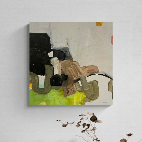 Green Tea Ice Cream with Roasted Chocolate Sauce (framed)