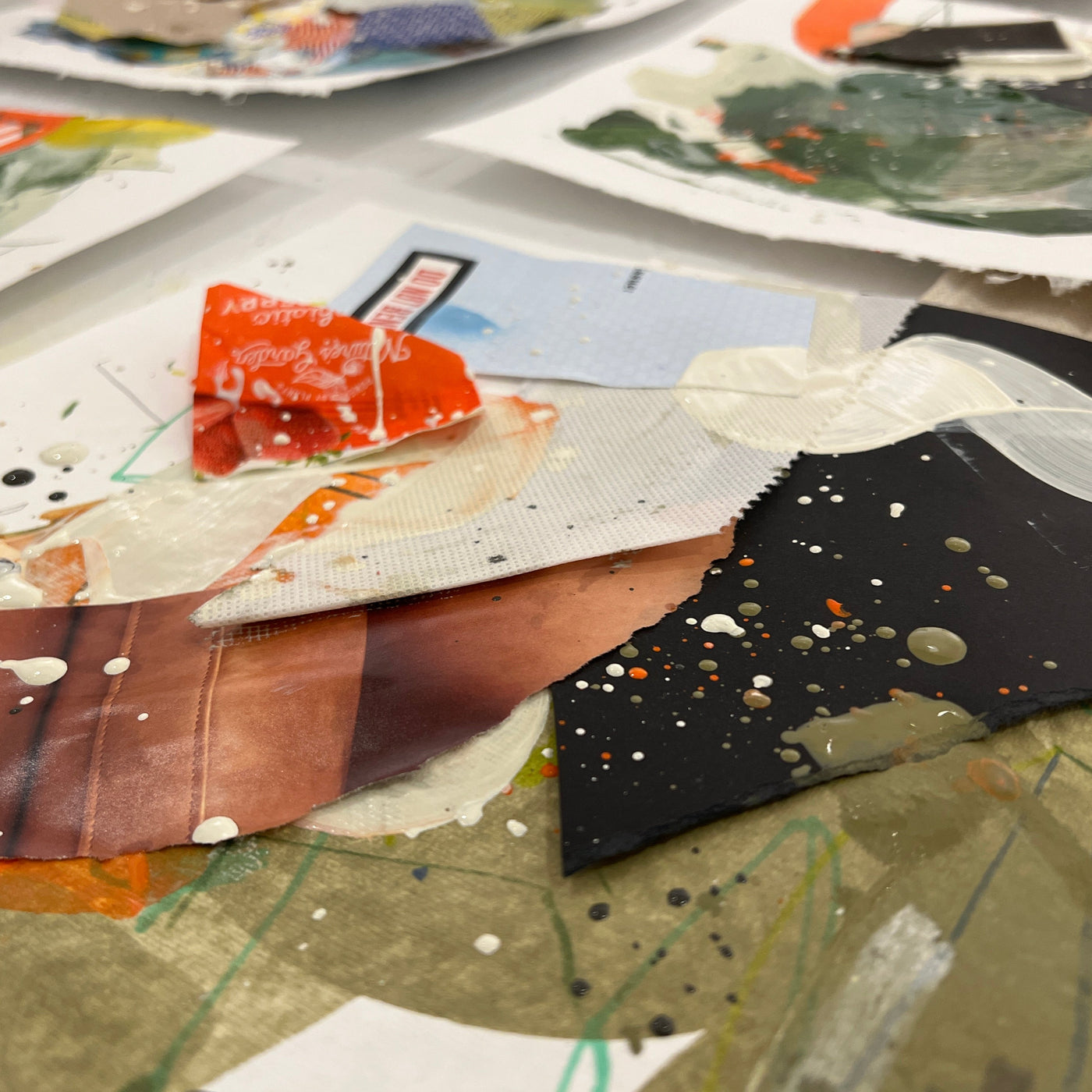 Nino and Nicholas Wilton making art together